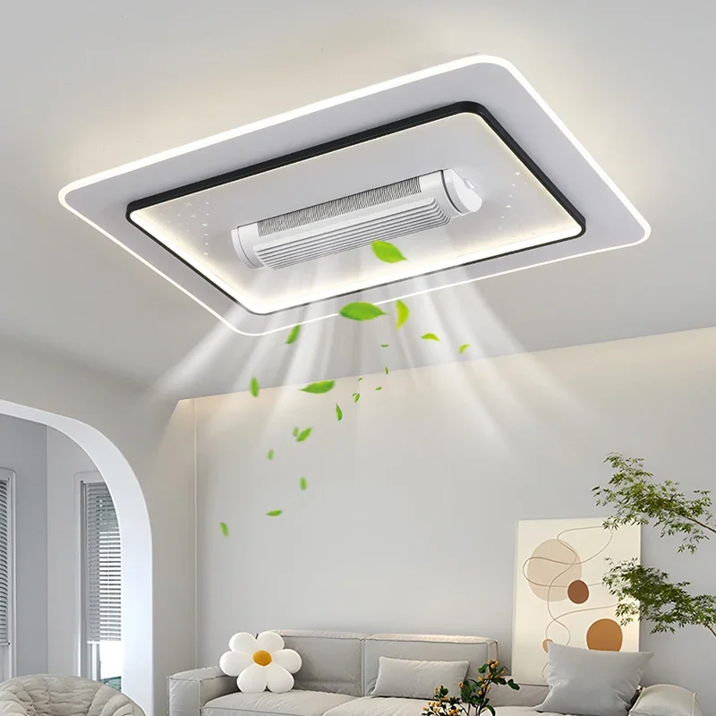 

Простой дизайн, беспроводные потолочные вентиляторы, Электрический элегантный вентилятор для гостиной, лампа без лопастей, бесшумное внутреннее освещение, лампа Une