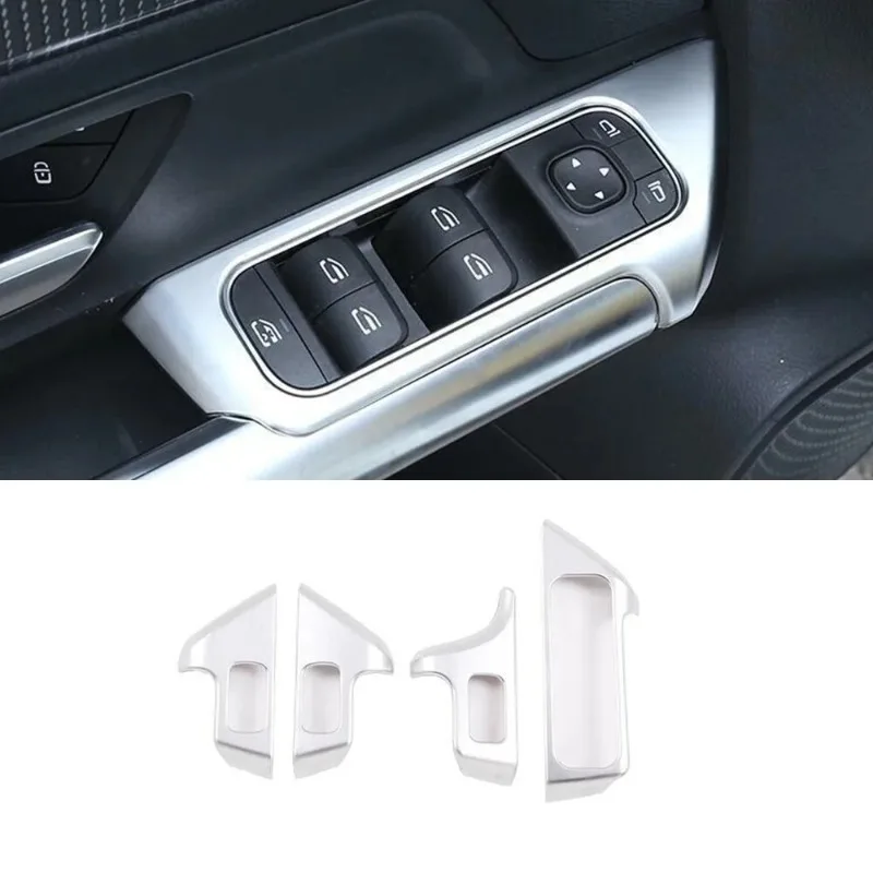 Power Window Switch Panel Trim Sticker Car Supplies For Mercedes Benz B Class W247 GLB X247 GLA H247 EQB X243 EQA H243 2020-2026