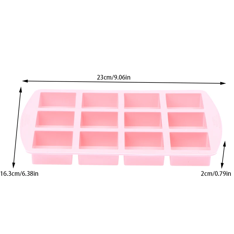 *1Pcs 12-Cavity Square Silicone Molds For DIY Brownie  Fudges Cakes Candy Jelly Bakeware For Kids Baking Decorating Mold view 5