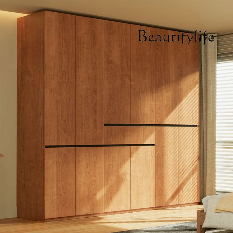 BJ X Custom-made Solid Wood Wardrobe New Oak Drawers Rack Clothes Open Closet Organizer Storage Teen Guarda Roupas Furniture Hom