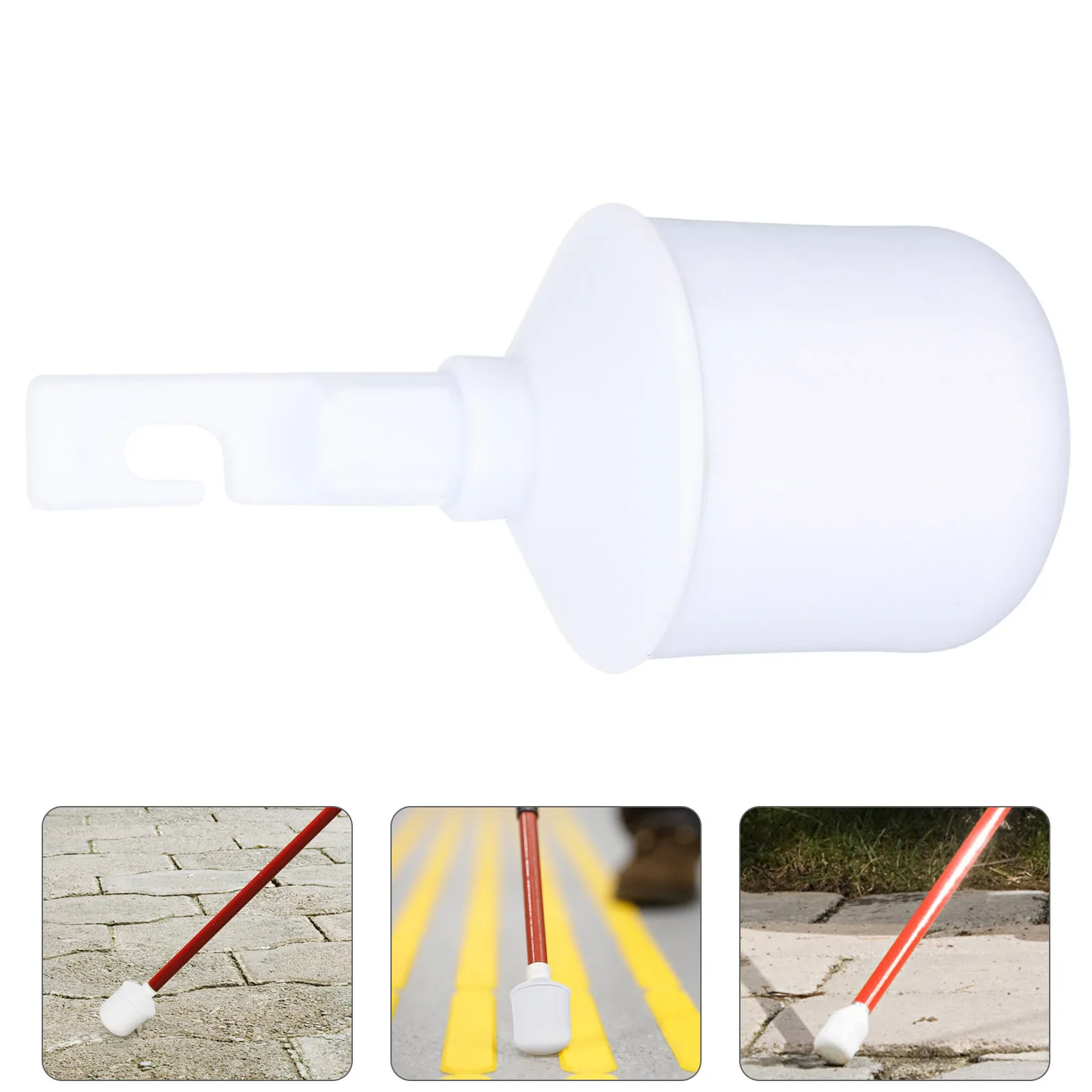 

Rubber Cane Tips Replacement Durable Non-Slip Walking Aid For Blind Outdoor Daily Use Crutch Pad Compact Cane Head Parts