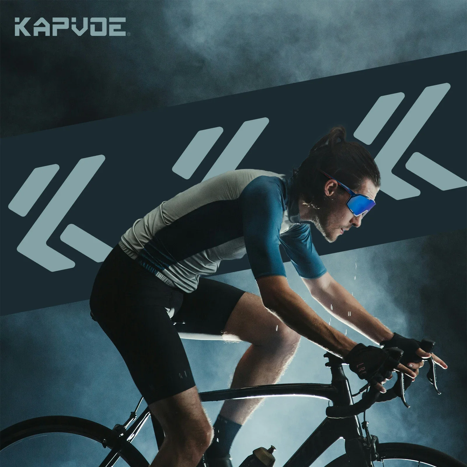 Kapvoe Neue Sonnenbrille für Herren Sport UV400 Fahrradbrille MTB Mountainbike Fahrradbrille Damen Schutzbrille Straßen-Speedskating – Detail 13