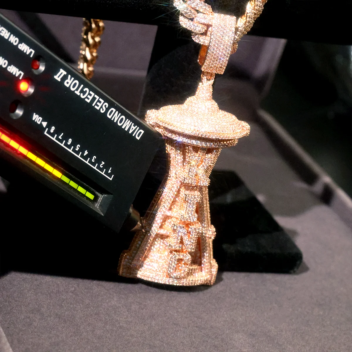 Crystal Hourglass Pendant Necklace — product information 3