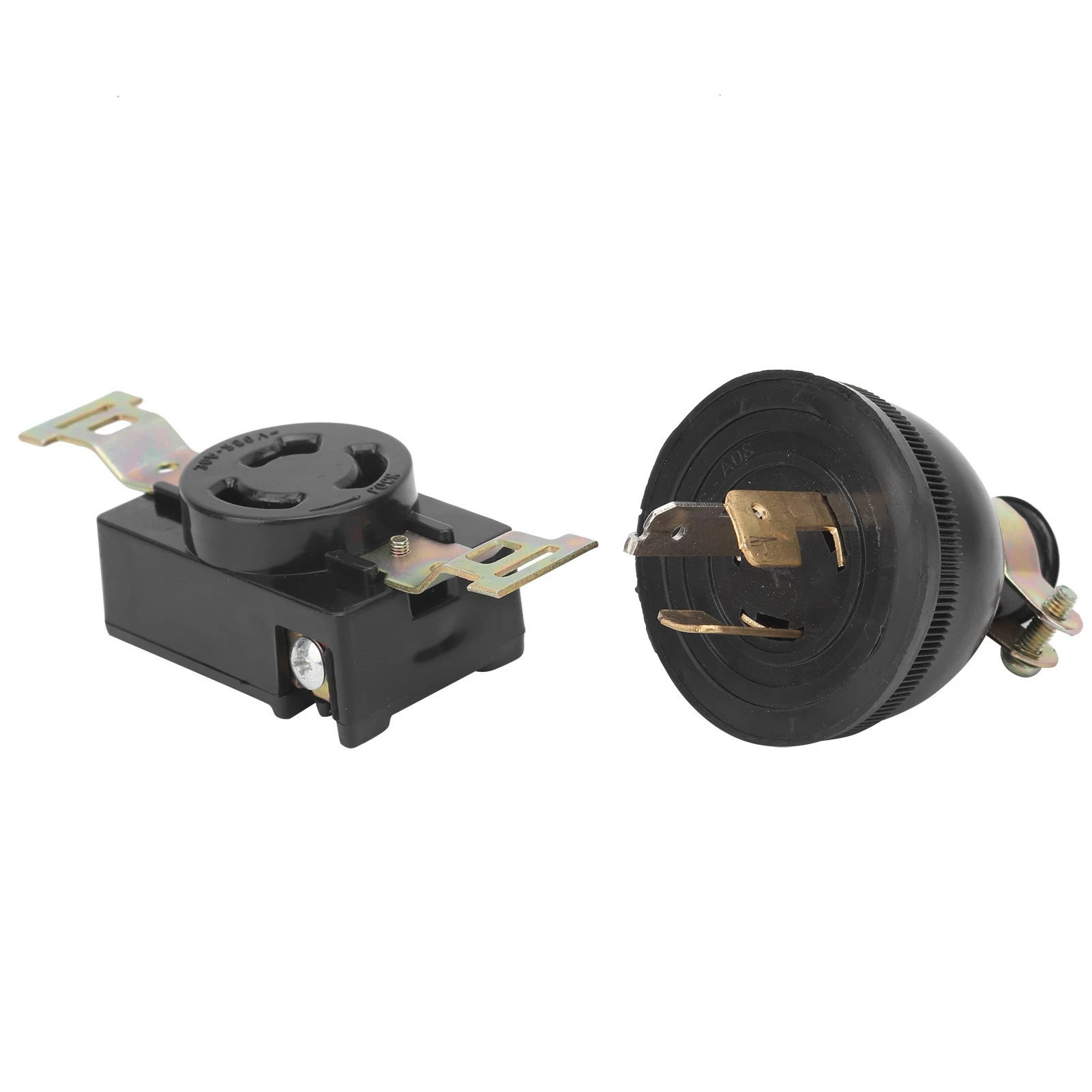 For Generator 3-Hole Socket Plug SinglePhase Copper Diesel Engine Accessories 3/5/6.5/8KW AC220V