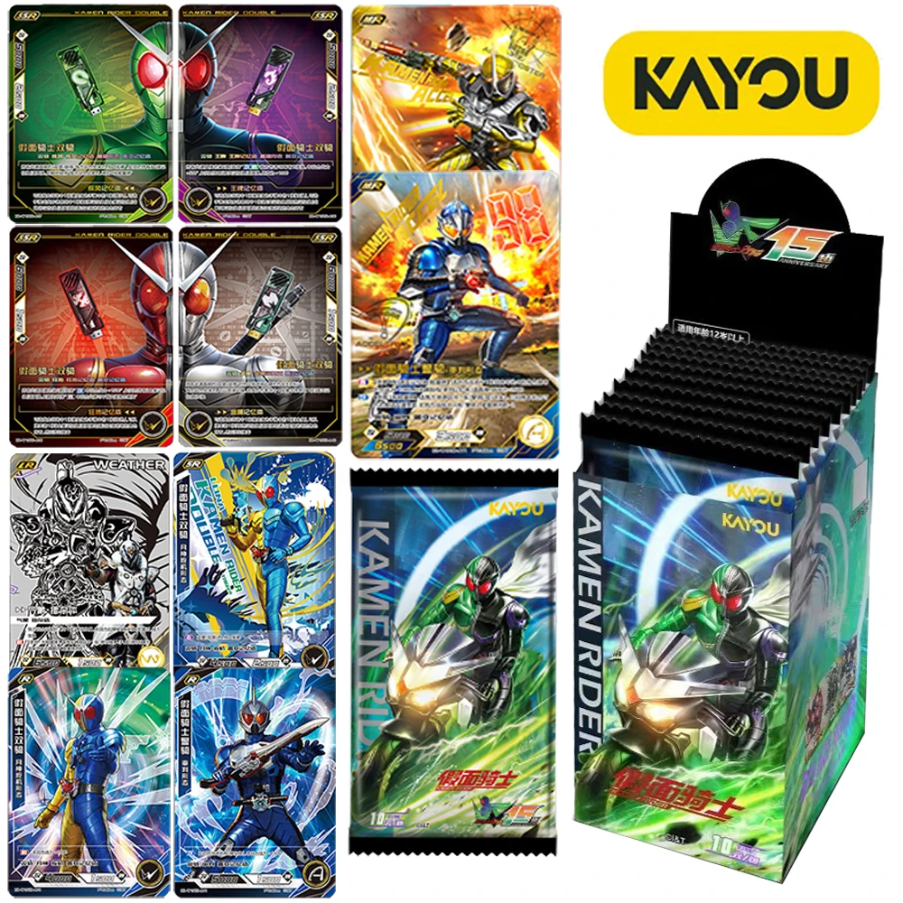 

KAYOU Original Kamen Rider Collection Card Science Fiction Battle Japanese Anime Peripheral Black and White Theme Card Toy Gift