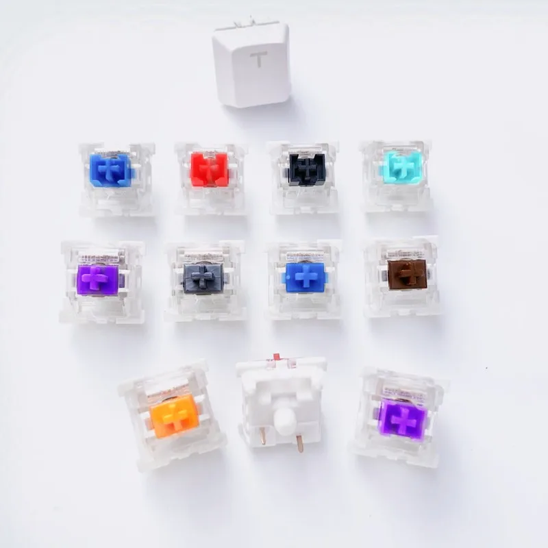 Outemu Switch RGB LED SMD Hot Swap 3 Pin Clicky Linear Tactile Swithes Golden Purple Green Orange Silver For Mechanical Keyboard