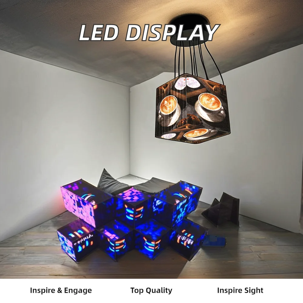Screen P2.5 Digital Wall 3D Panel Sign Machine 3mm Retail Store