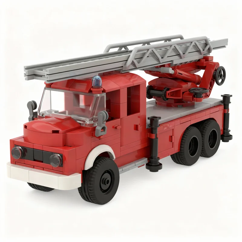 

431pcs MOC Mercedessed Benz Kurzhauber DL City Fire Model Building Blocks Construction Toy Christmas Gifts DIY Creative Idea