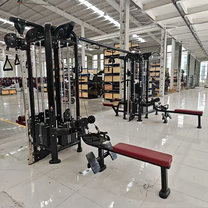 2025 وصول جديد جودة عالية معدات اللياقة البدنية الصالة الرياضية متعددة الوظائف تجريب ممارسة المدرب 8 محطات