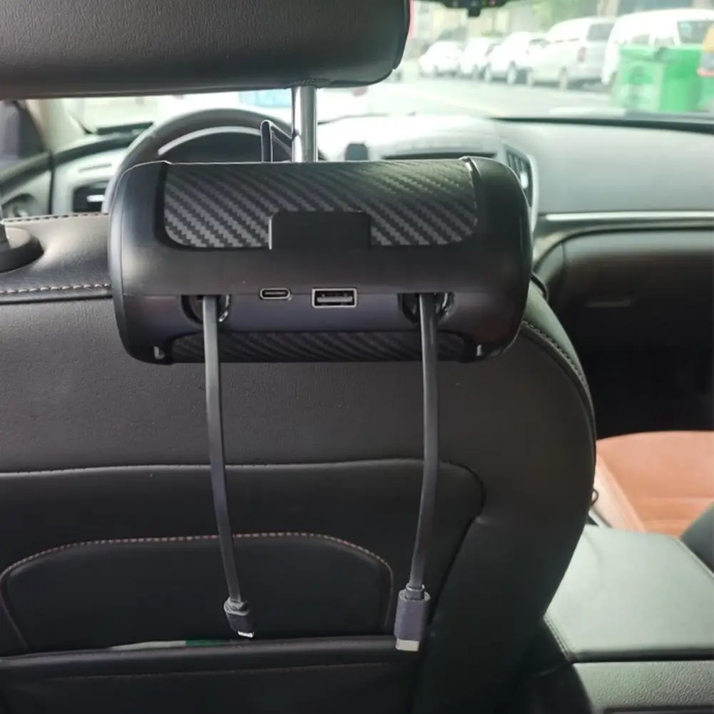 Multifunctional Retractable Rear Seat Car Headrest Charger 4-in-1 Fast 50W Car Accessories Laptop/Mobile Phone/iPad Multifunctio