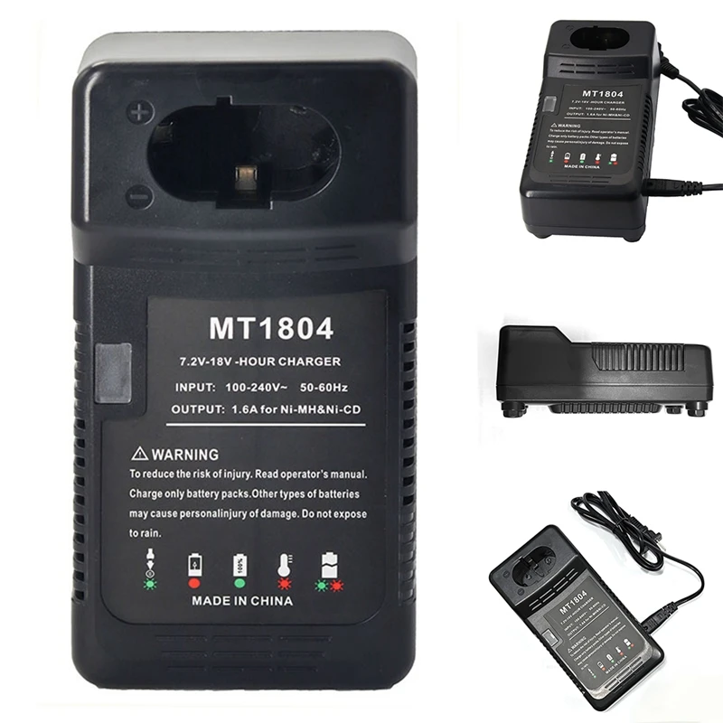 MT1804 Battery Charger For Makita 12V 14.4V 9.6V 18V Ni-Cd/Ni-MH Battery PA12 PA14 PA09 PA18