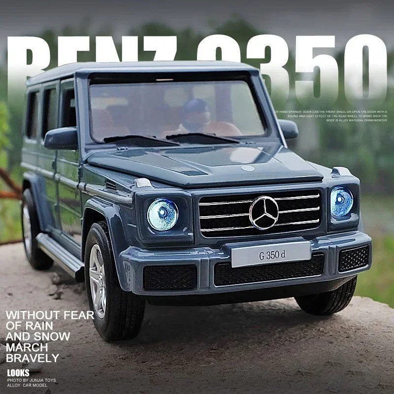 Modelo de coche de aleación mercedes-benz G350 G350D 1:32, colección de regalo con luz de sonido extraíble, modelo de juguete fundido a presión