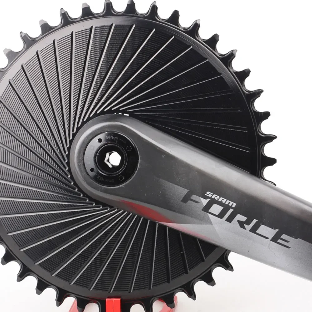 Stein Rennrad Kies Kettenblatt Direkt montage 12s für Etap Axs Kraft rote Kurbeln Kettenrad schmale breite Zähne Kettenblatt – Detail 4