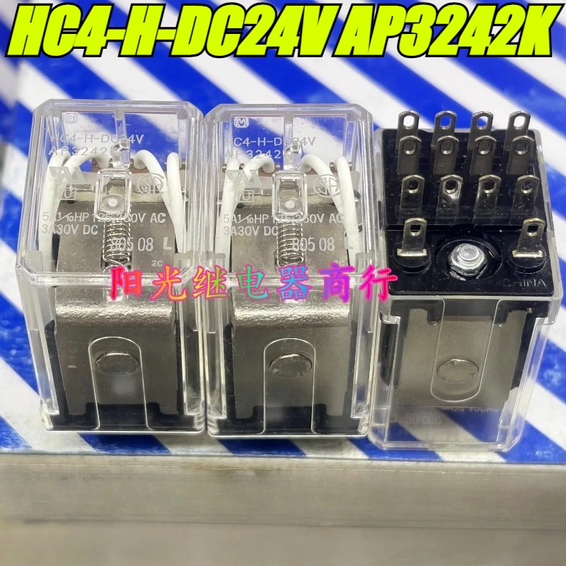 novo-original-1-pcs-lote-100-rele-genuino-original-hc4-h-dc24v-ap3242k-14-pinos-rele-intermediario