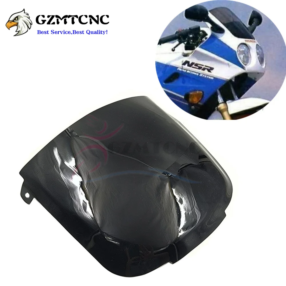 For Honda NSR 125 125R NSR125 NSR125R 1990 1991 1992 Dual Light Windshield Windscreen Wind Deflector Viser Visor Fairing Cover