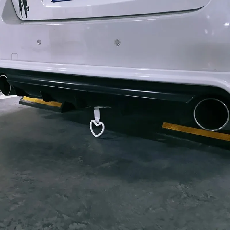 JDM Tsurikawa z okrągłym pierścieniem w kształcie serca uchwyt do autobusu pasek na rękę Drift pasek z amuletem Drift akcesoria samochodowe stylizacja samochodu — zdjęcie 6