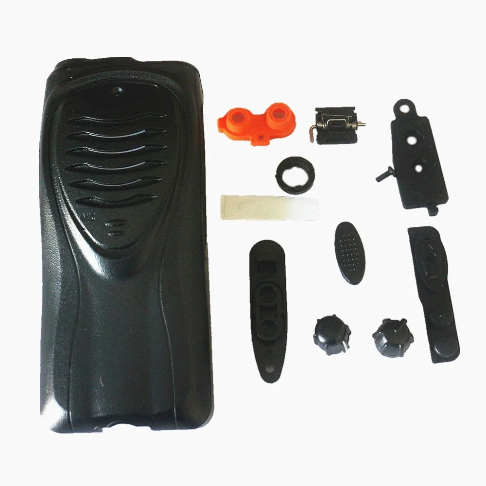 Black Front Housing Shell Cover Case Dust Cover Knob For Kenwood TK3207 TK2207 TK3202 TK2202 TK3201 Radio Walkie Talkie
