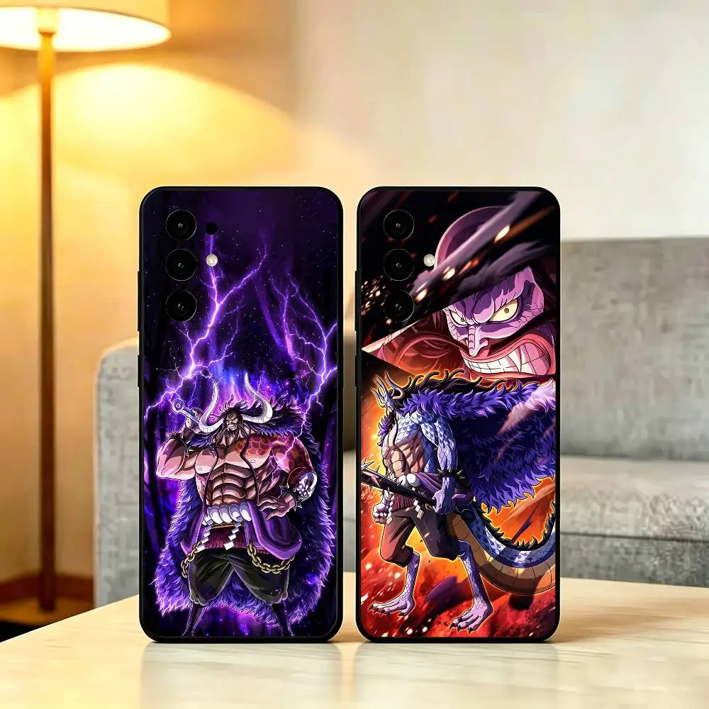 O-One P-Piece Kaido Phone Case For Samsung S25,S24,S21,S22,S23,S30,Ultra,S20,Plus,Fe,Soft Black Cover