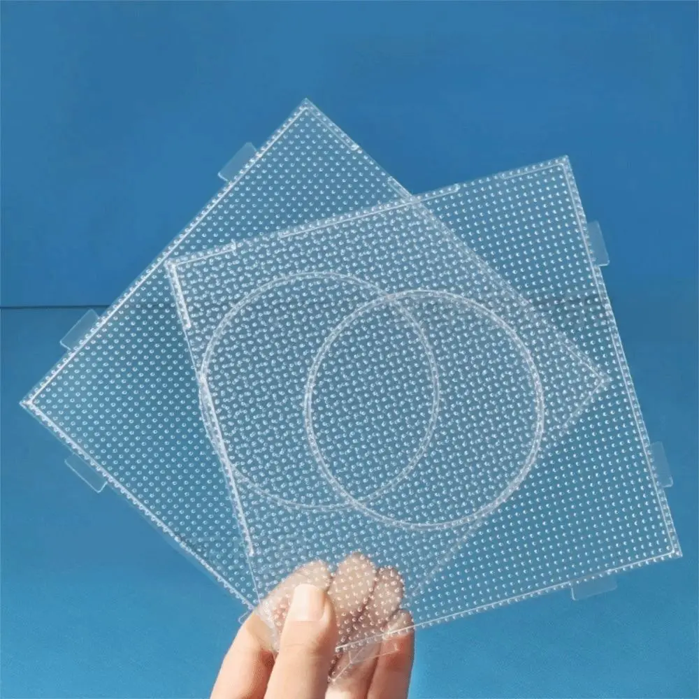 4 Stuks Vierkante Zekering Kralen Pegboards Hoge Temperatuur Weerstand Diy Smelten Kralen Pegboards Stevige Herbruikbare Diy Materiaal Sjabloon