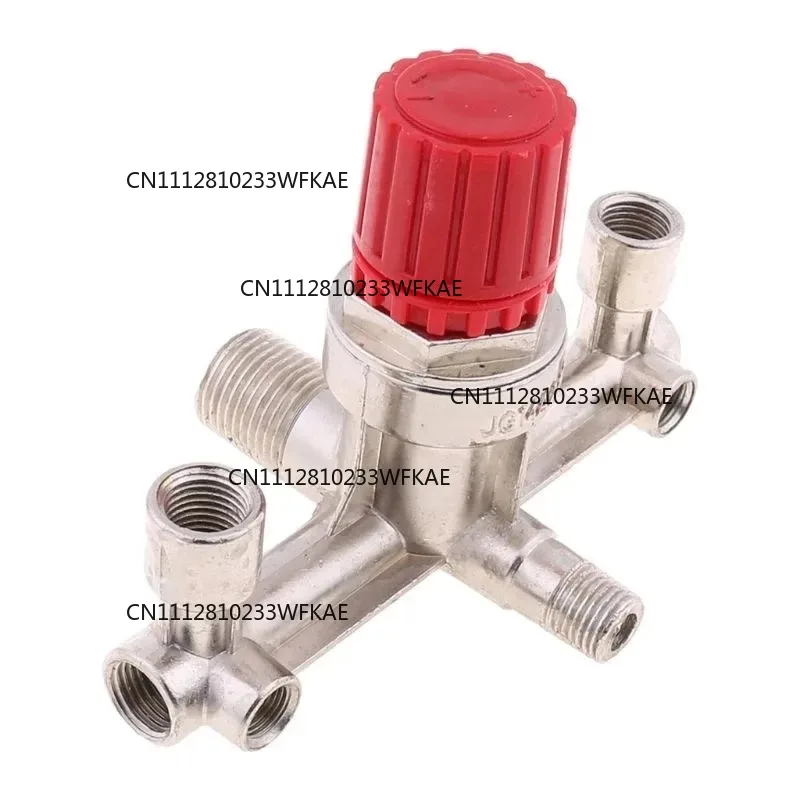 Double Outlet Tube Air Compressor Switch Pressure Regulator Valve Fitting Part Tools Ferramentas Herramientas Multimeter Garden