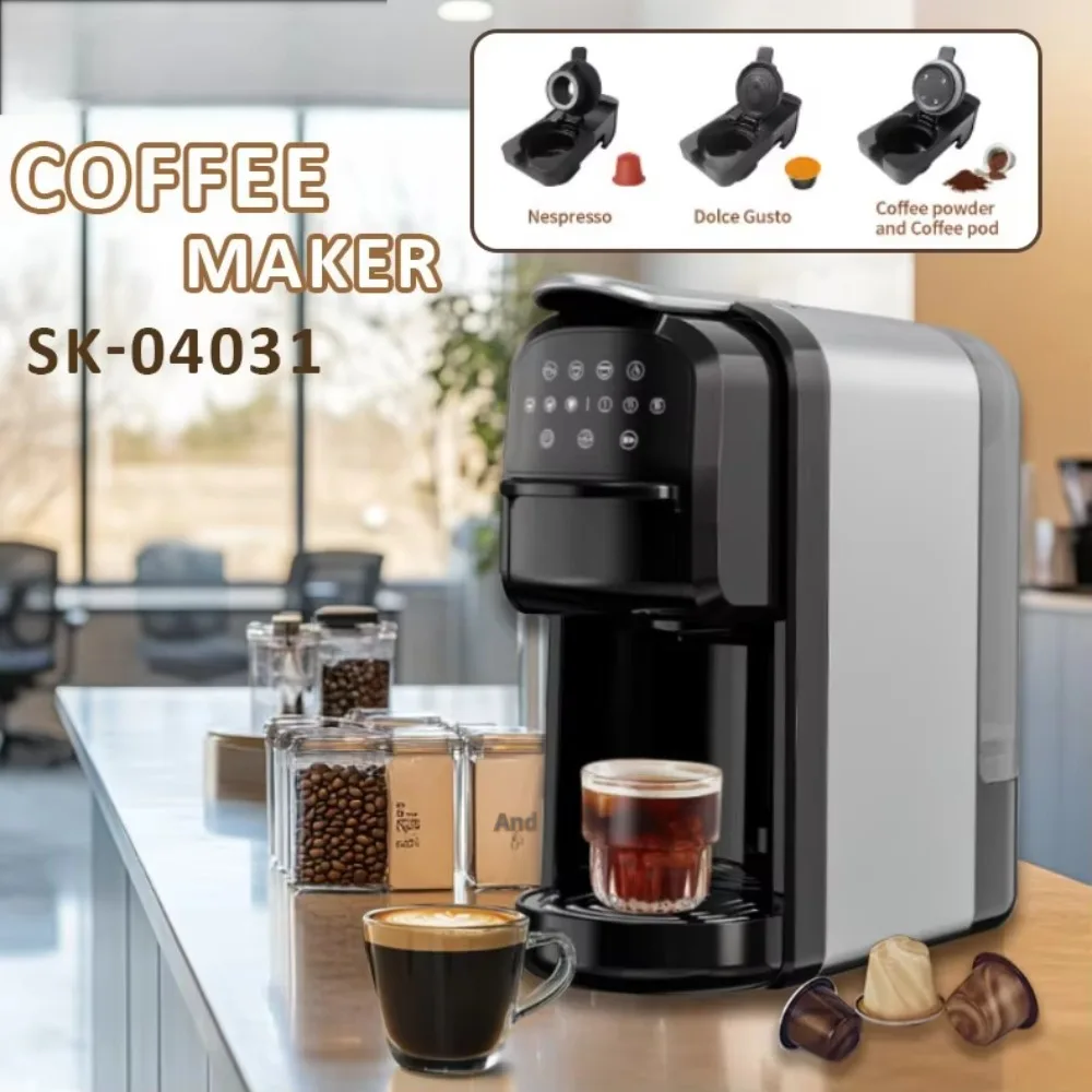 Portable Electric Mini Coffee Machine, Fully Automatic Multifunctional Smart Capsule Sealing, Small Vending Maker