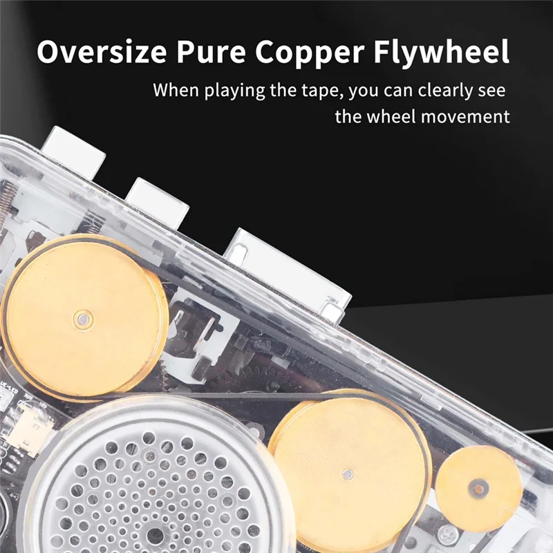 ABSQ-Cassette مشغل شرائط مسجل USB المحمولة شفافة قذيفة كاسيت التقاط إلى تنسيق MP3 U القرص الشريط مشغل موسيقى