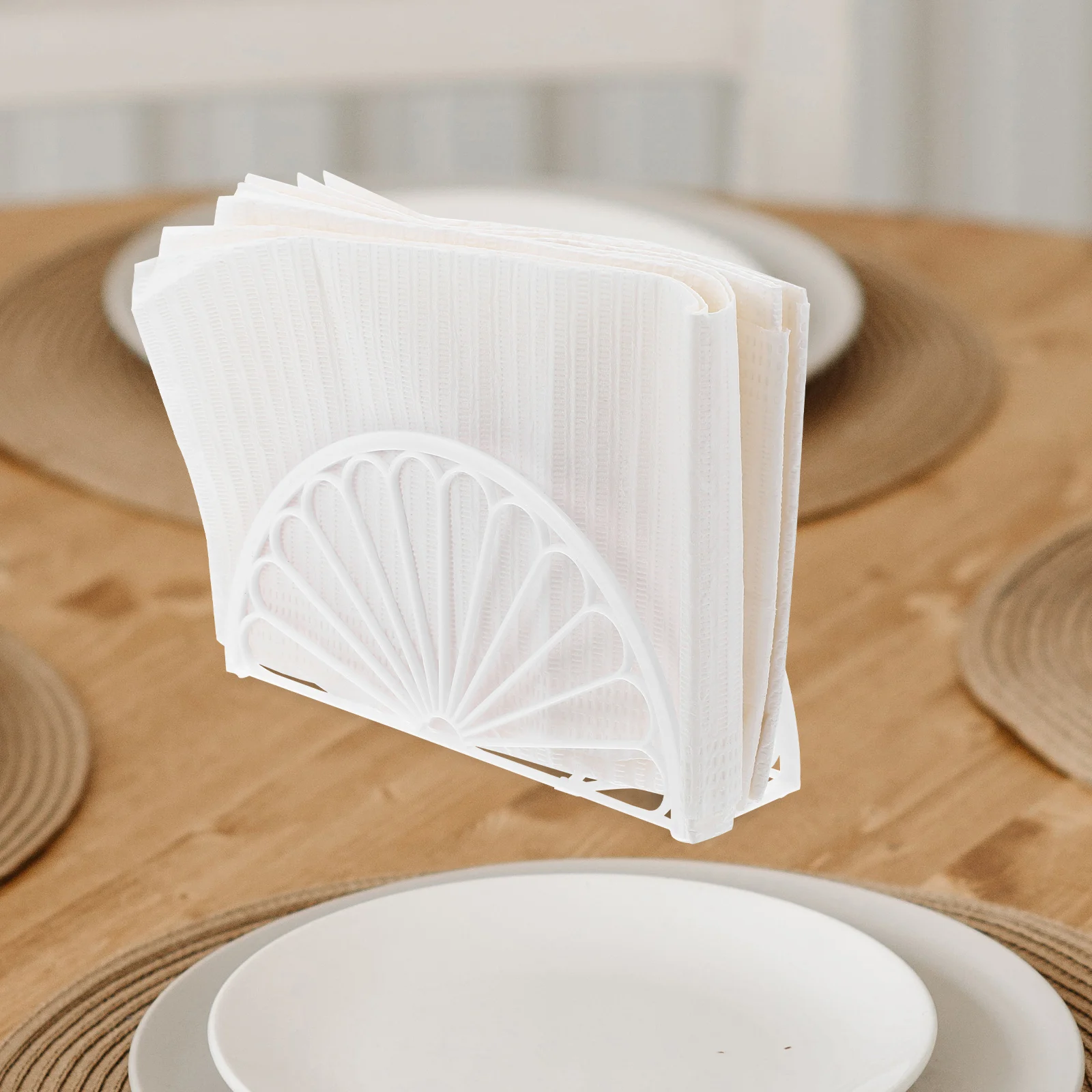 

6pcs Napkin Holder Tissue Stand Acrylic Material Design Modern Kitchen Decor Home Office Use Paper Storage Rack