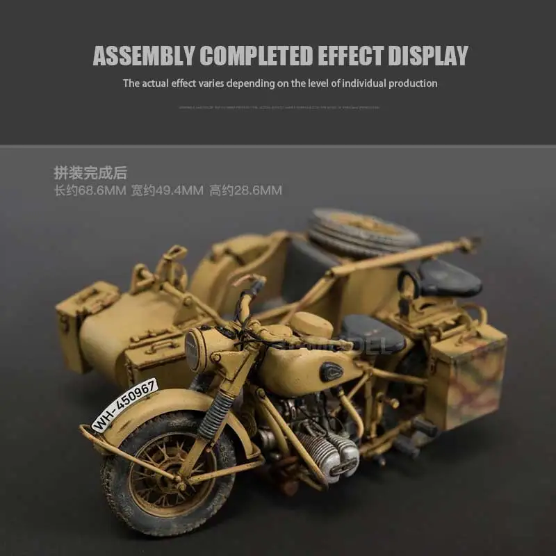 Great Wall hobby Assembled Vehicle Model Kit L3510 R75 Heavy Duty Tricycle 1/35