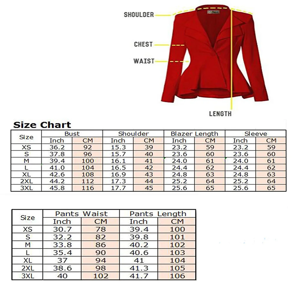 High Quality New 2023 Women's Professional Solid Color Fashion Slim Jacket Fitted Single Button Coat Flare Two-Piece Suit