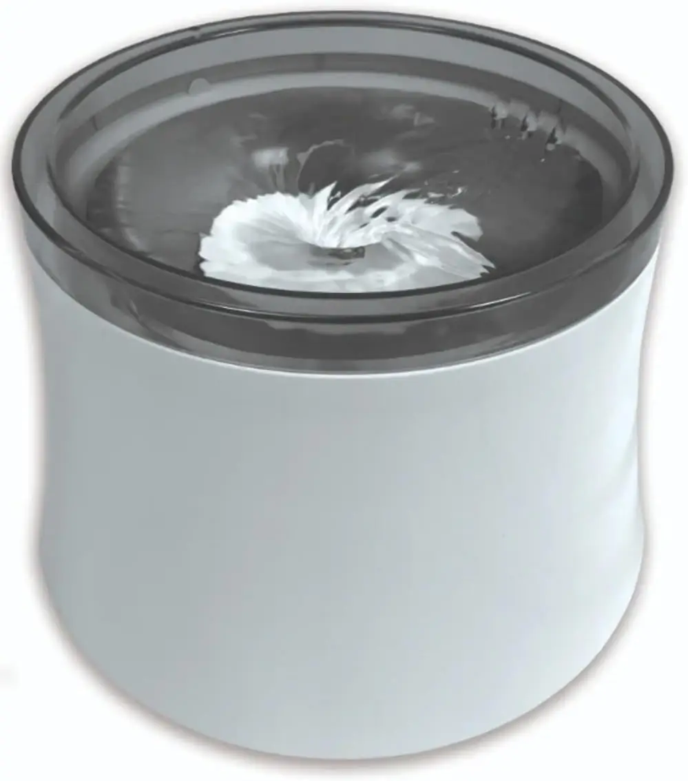 

White Pet Water Fountain with 128 Oz Capacity, Continuous Flow Design for Cats and Dogs, Energy-Efficient Pump, BPA-Free
