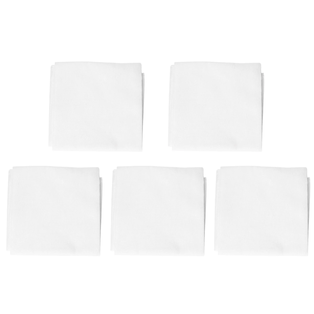 

5pcs Pure Cotton Muslin Cloth 40x40cm Reusable Hemmed Cheesecloth for Tofu Greek Yogurt Straining Sauces Juices Stocks Kitchen