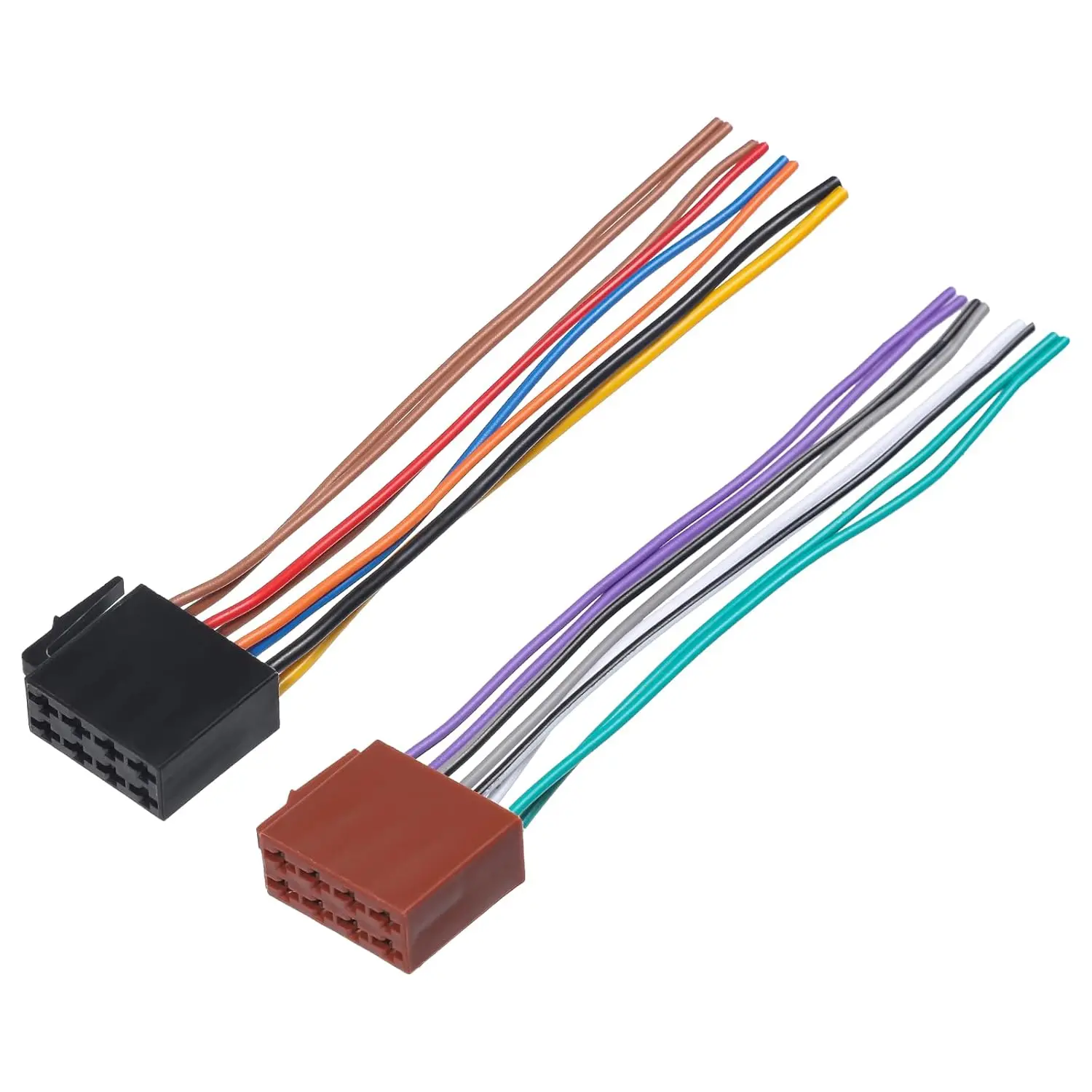 Universal ISO Car Radio Wire Cable Wiring Harness Stereo Adapter Connector Adaptor Plug Power and Loudspeaker Female