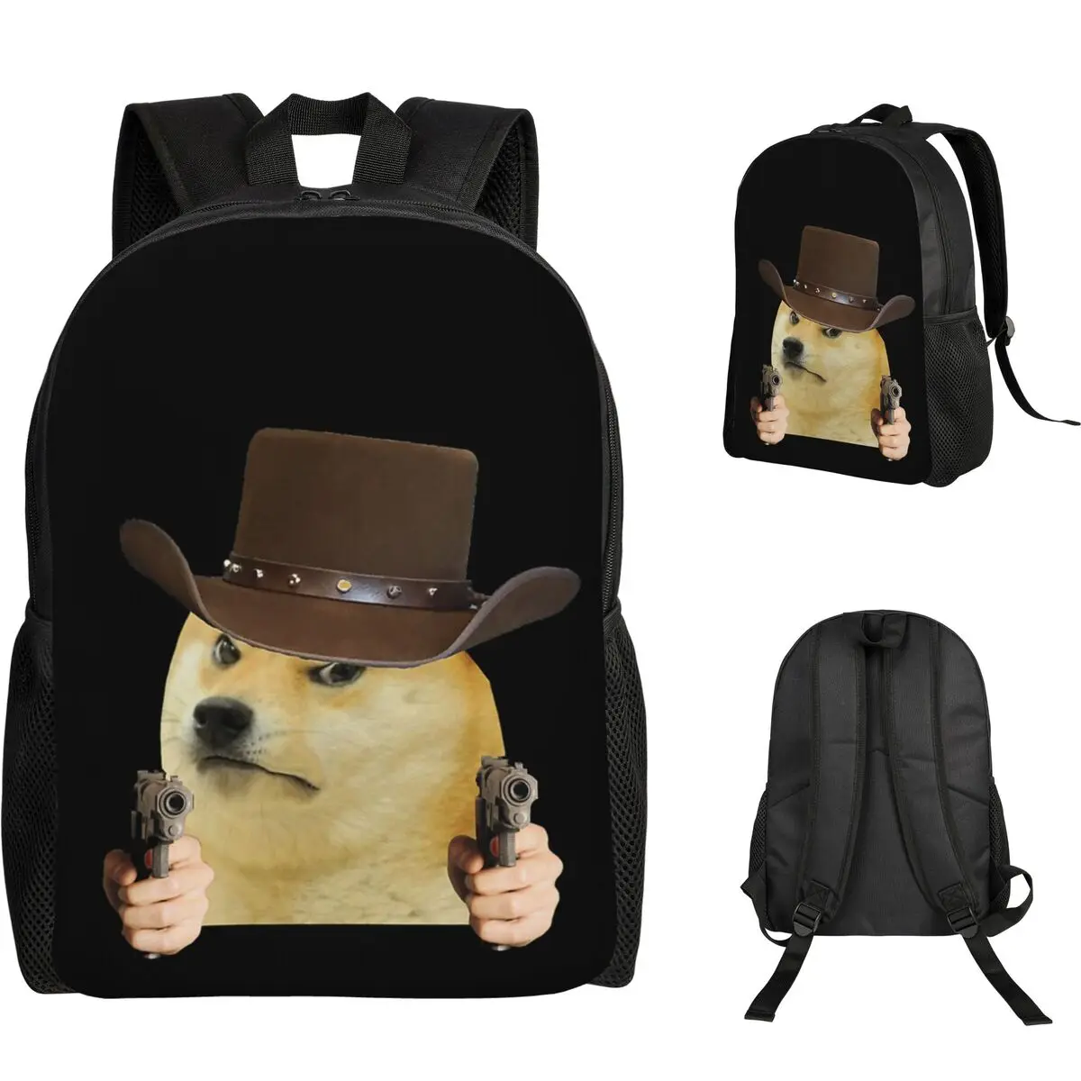 

Doge Shiba Inu Memes Студенческий рюкзак Школьная сумка Походный дорожный рюкзак для мужчин и женщин Модная сумка для книг Сумки на плечо