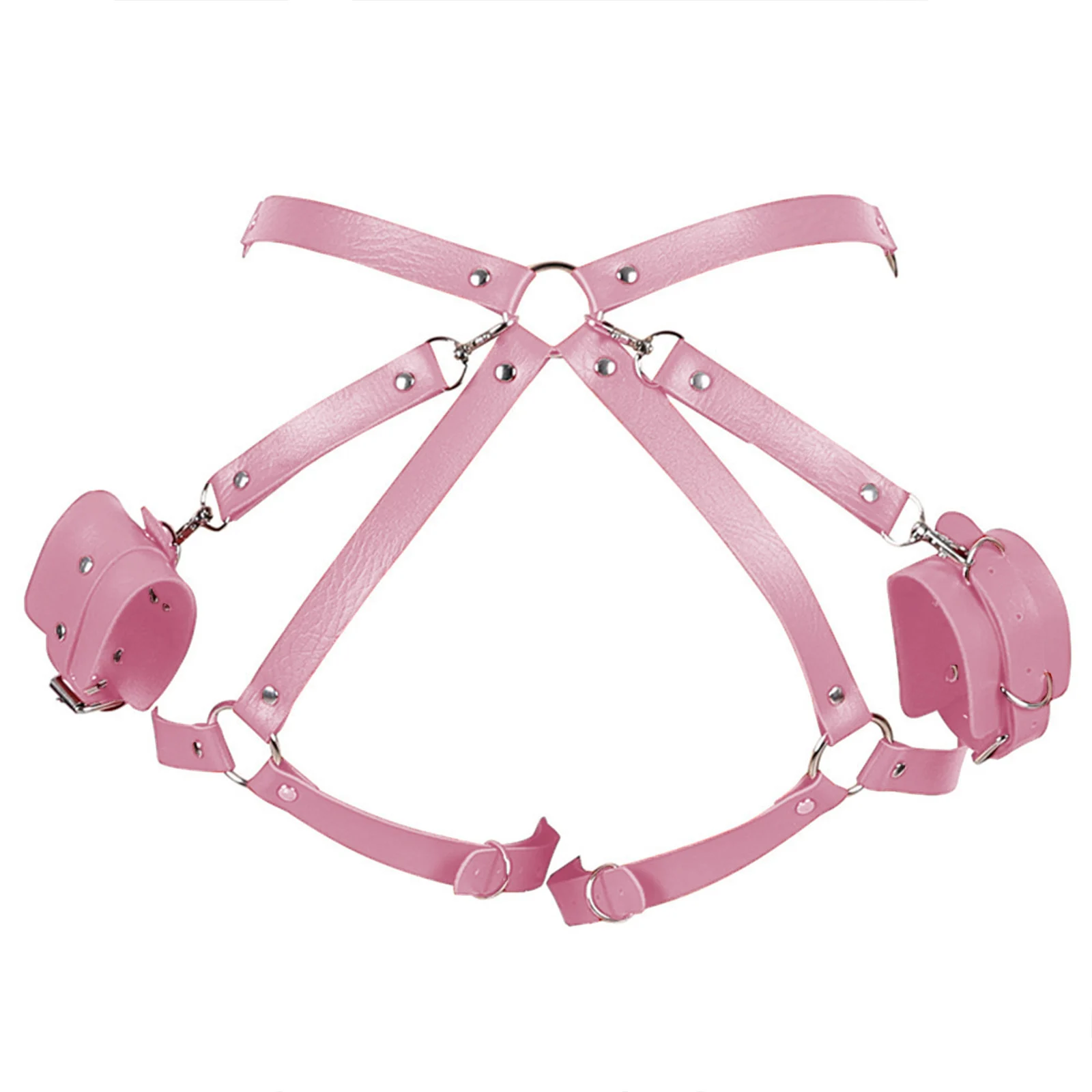 Sex Restraints Bondage BDSM Toys PU Leather Adjustable Waist Strap Adult SM Gam…