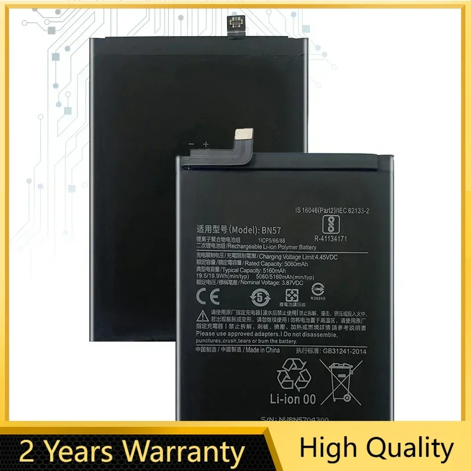 

BN57 Li-ion Battery For Xiaomi Pocophone X3 Poco X3 Pro