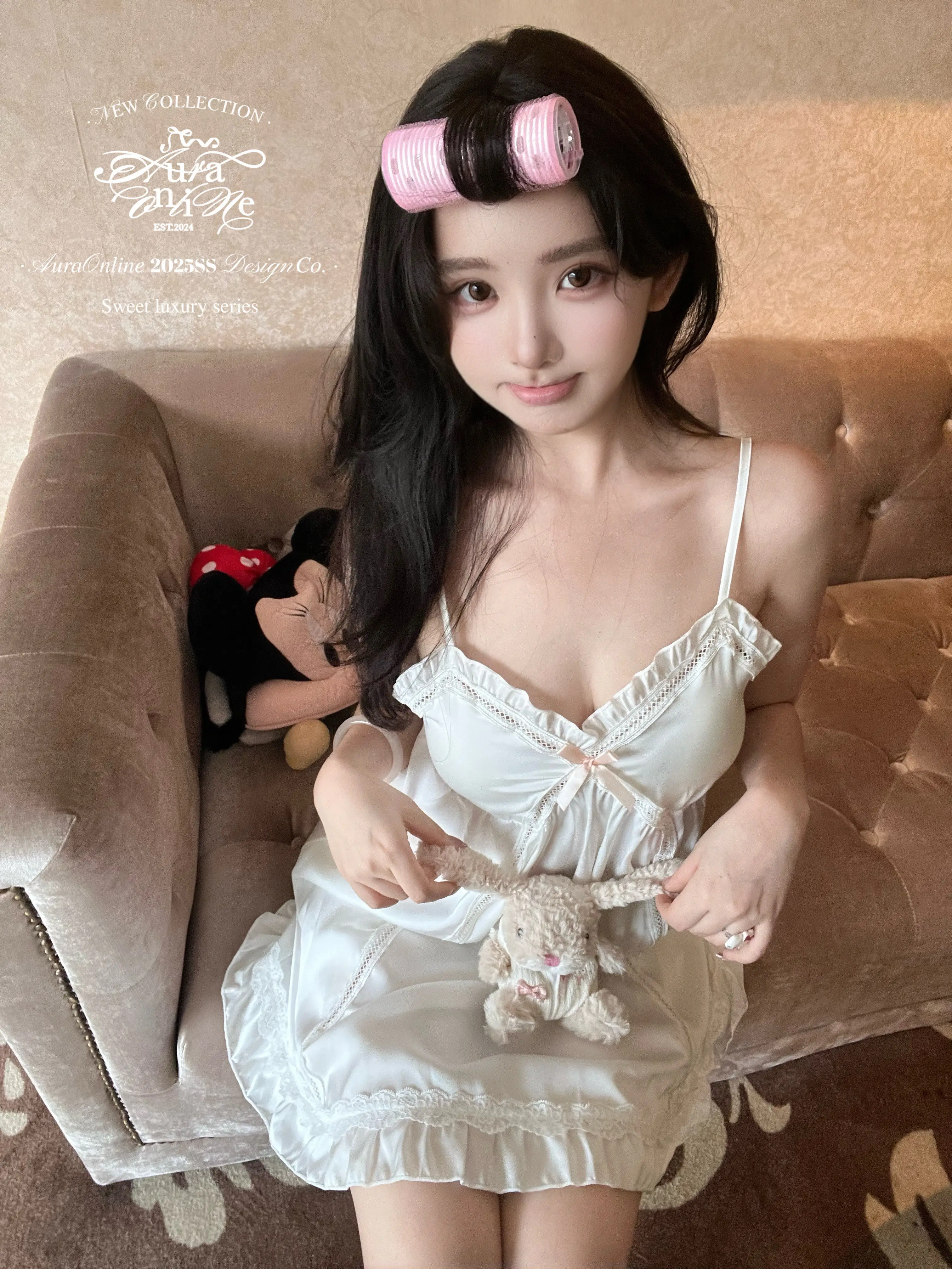 2025 Summer New Japanese Style Sexy Lace Patchwork Camisole Nightdress French Elegant Cool Breathable Sleepwear