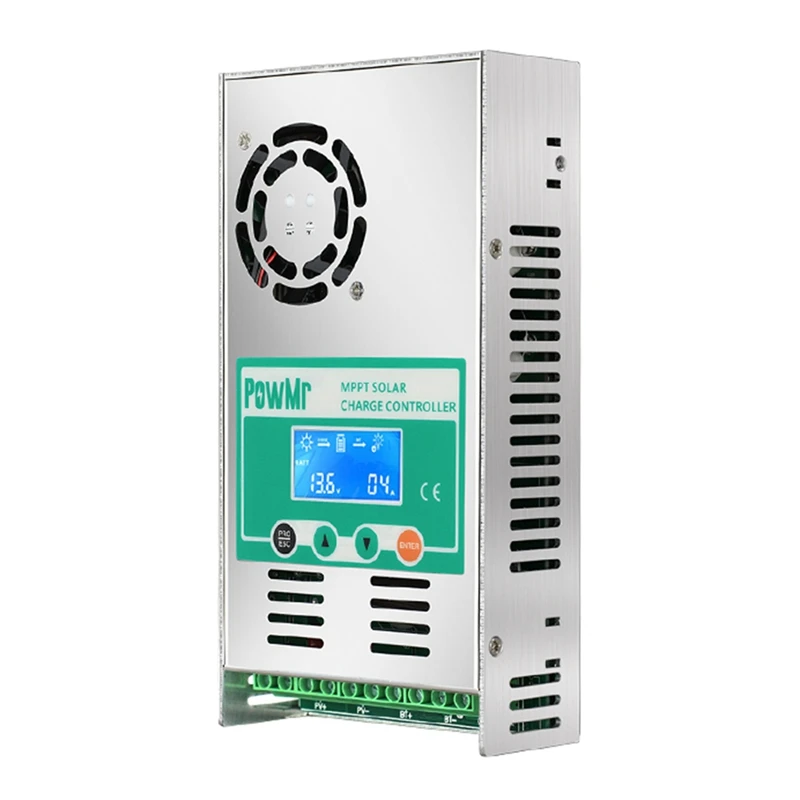 Hot TTKK Powmr MPPT 60A Solar Charge Controller Solar Panel Regulator 12V 24V 36V 48V Auto Max PV 160VDC For Lead Acid Lithium B