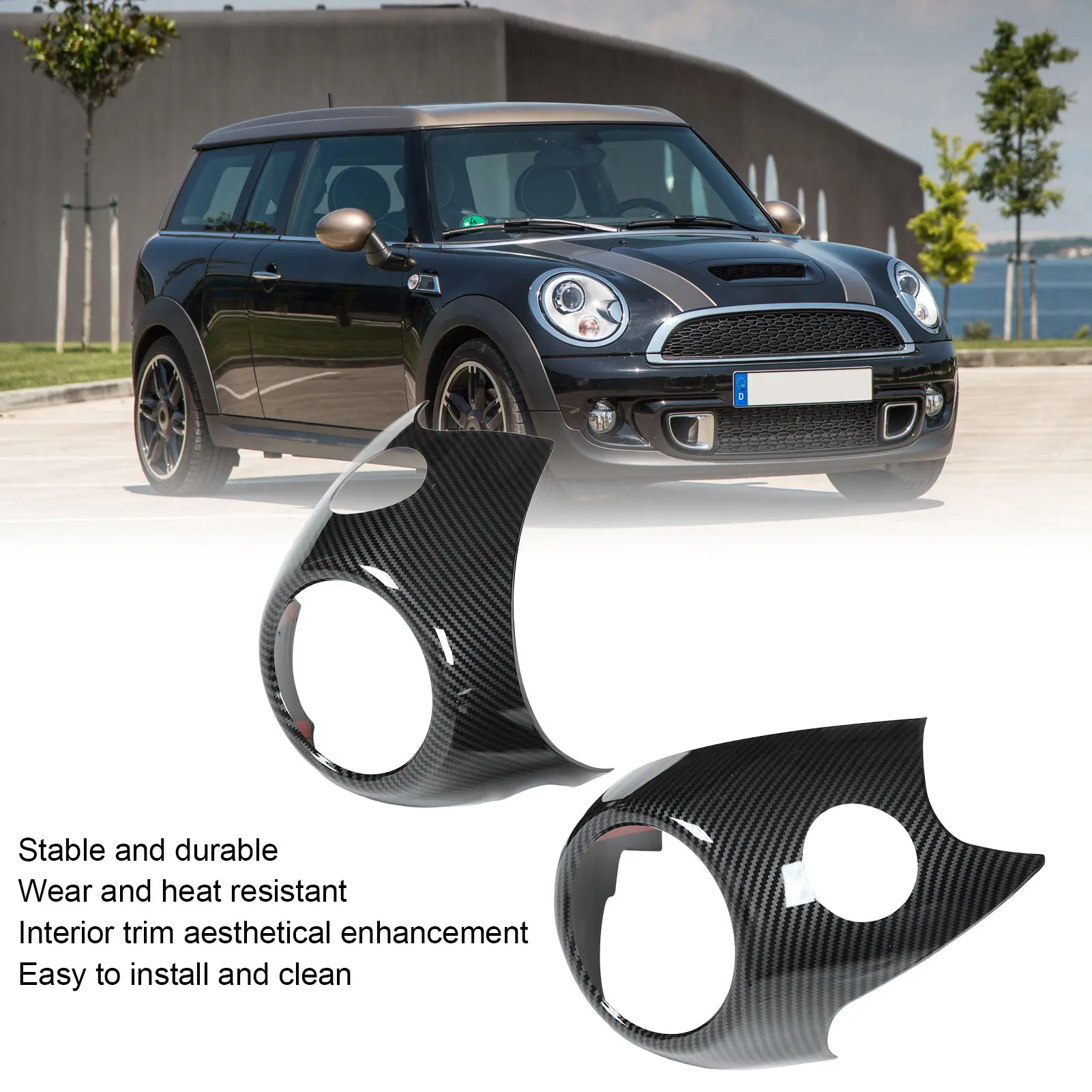 

Крышка рамы выхода вентиляционное отверстие из углеродного волокна, боковая рамка выхода кондиционера, замена накладки для Clubvan Crossover Cooper