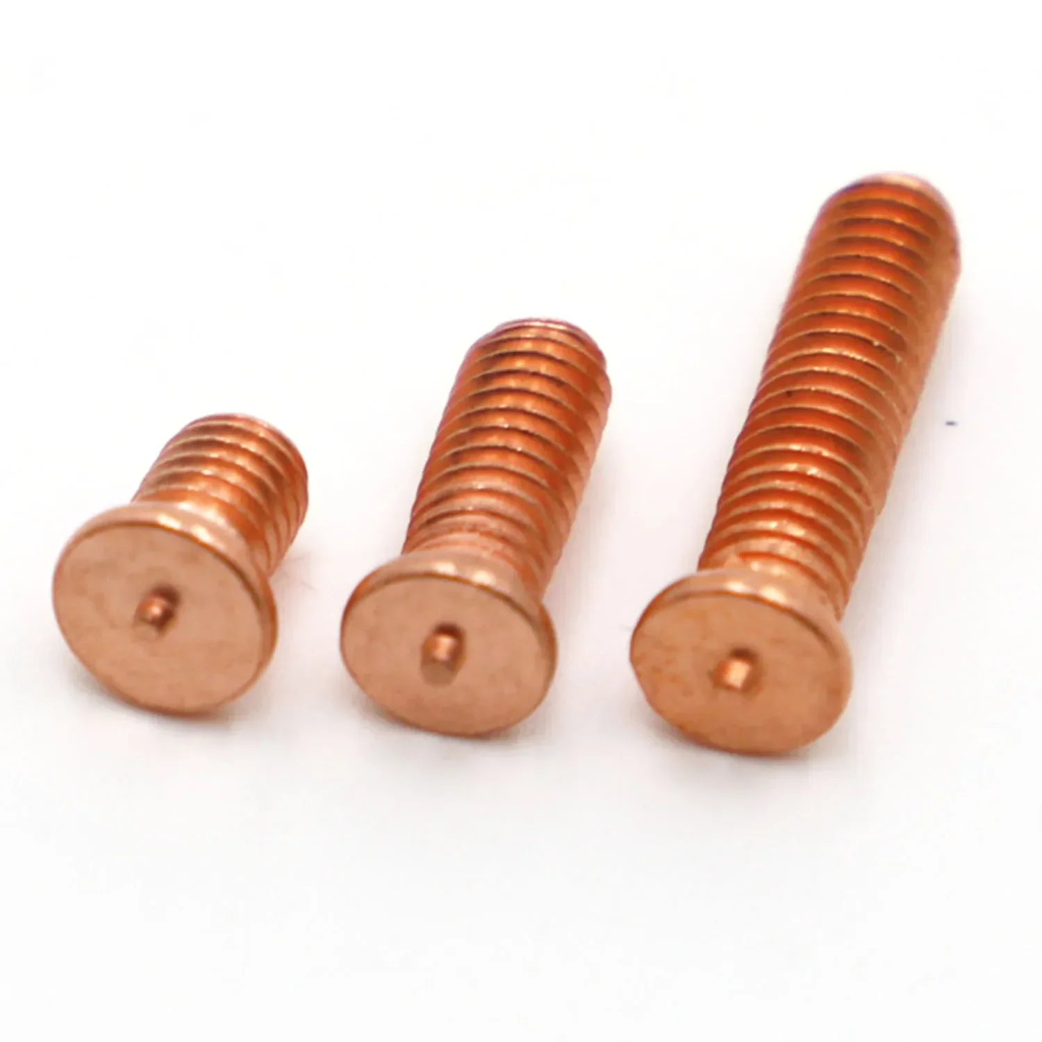 M3 M4 M5 M6 M8 M10 Carbon Steel Copper Plated Stud Weld Spot Welding Screw Solder Point Nail Bolt for Capacitor Discharge