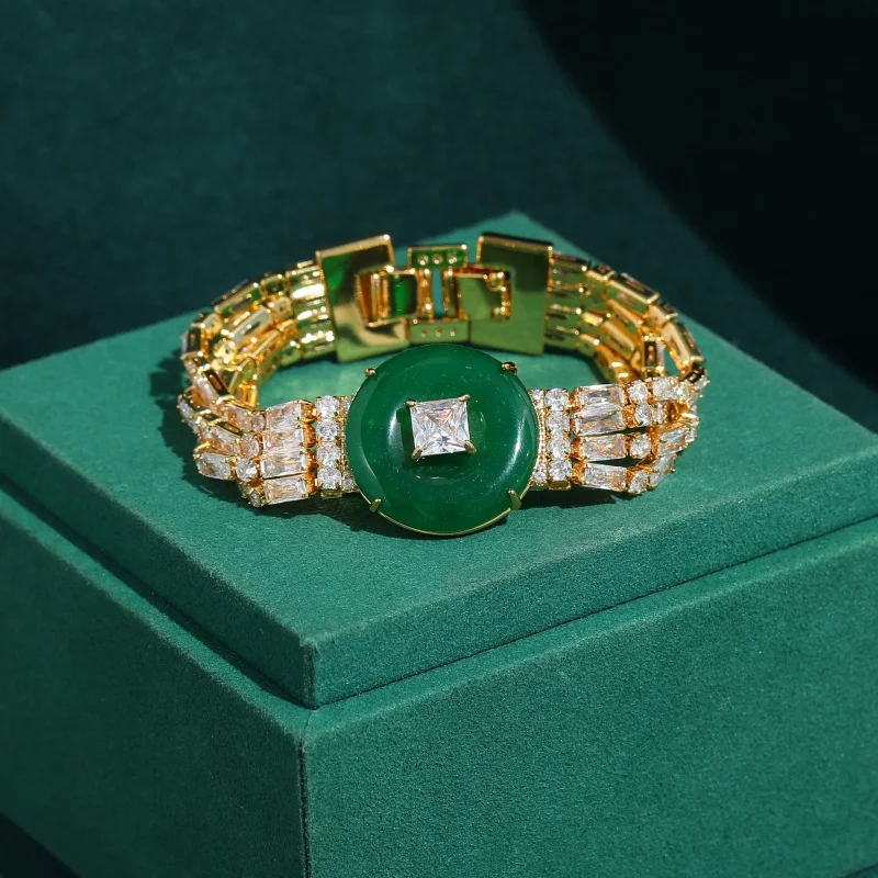 pulseras-redondas-vintage-verdes-jade-color-dorado-esmeralda-circonita-cubica-joyeria-de-alta-calidad-para-vestidos-de-noche-de-princesa-recien-llegadas