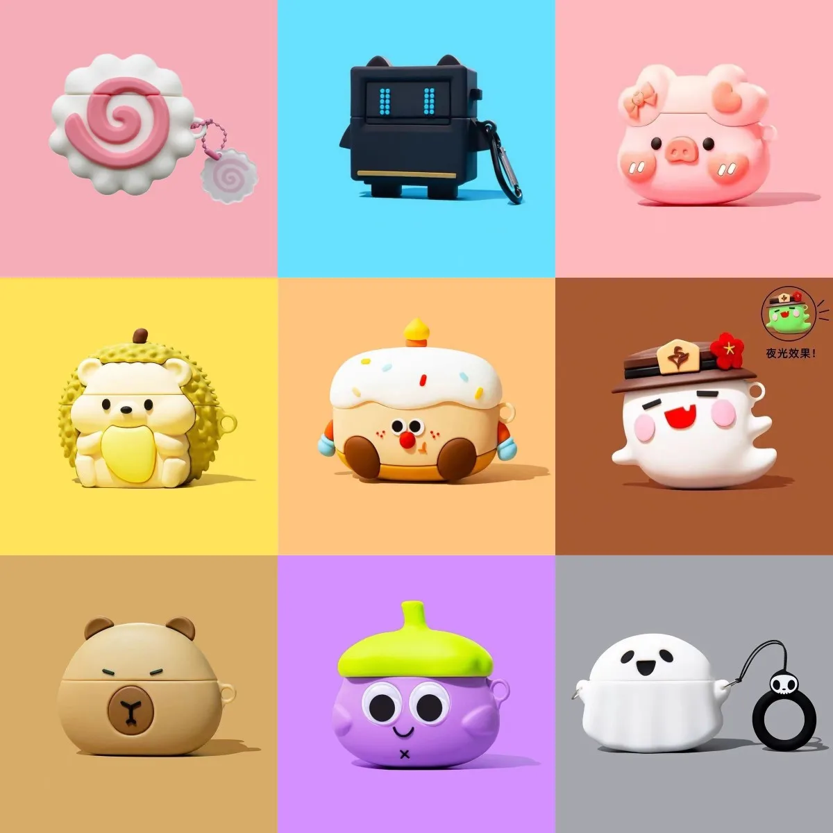 2024 جديد ل Airpods 4 لينة سيليكون الإبداع حافظة لطيف ثلاثية الأبعاد الكرتون سماعة الجيل للصدمات حامي ل Airpods 4 حافظة