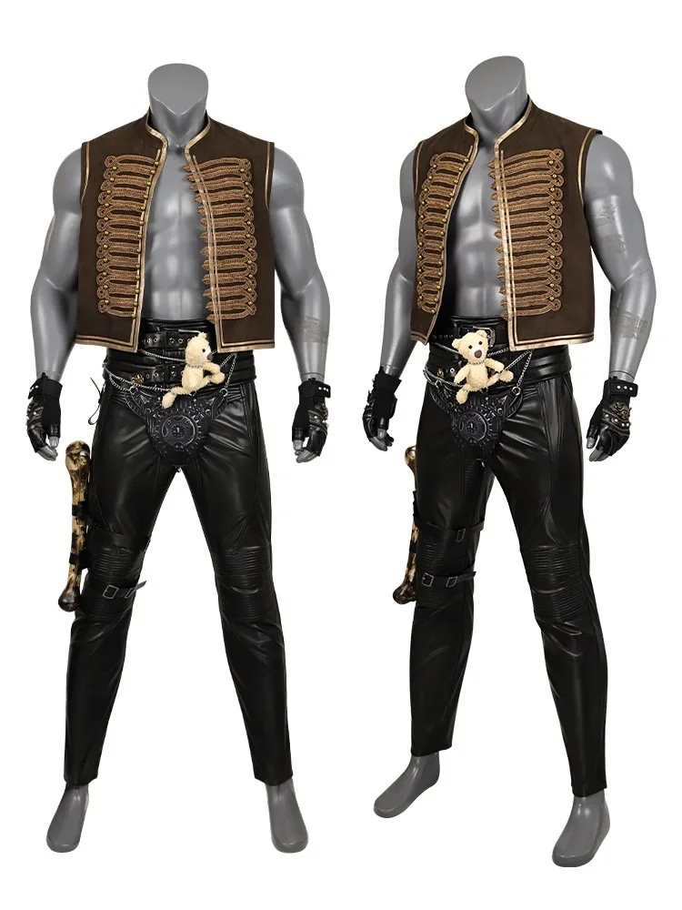 Furiosa Cosplay Mad Max Costume Chris Vest Pants with Accessories Outfit Disguise Fancy Full Set and Individual Items Halloween