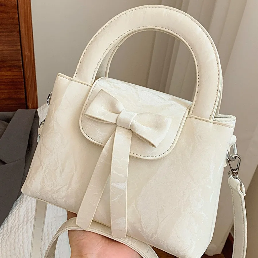 

2025 Luxe Top Handle Bag, Niche Shoulder Purse for Women, Versatile Commuter Crossbody, Minimalist Day to Night Tote, Textured