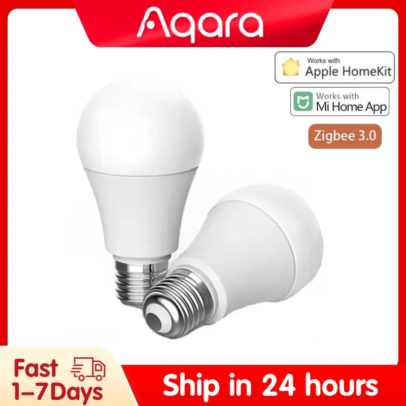 

Умная Светодиодная лампа Aqara T1 Zigbee 3,0 Bluetooth E27 2700K-6500K 220-240V, лампа для умного дома Mijia Xiaomi Home APP Homekit