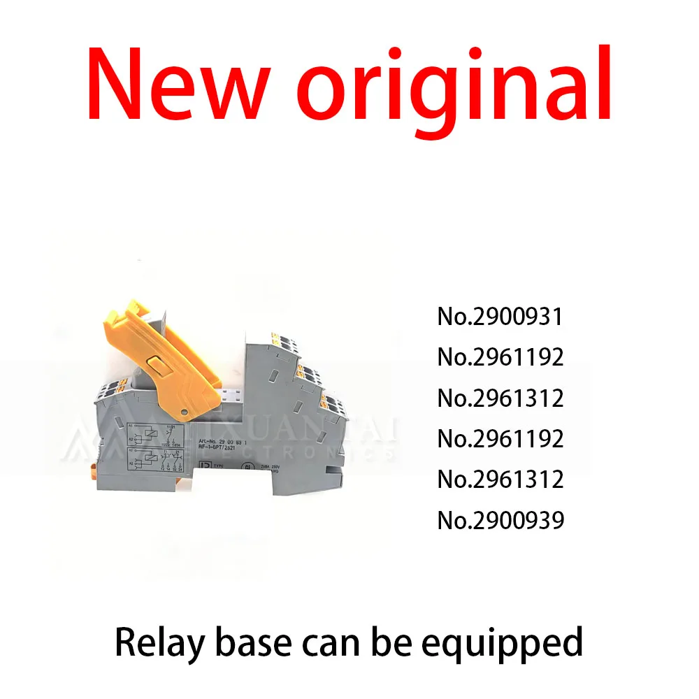 

1Pcs/Lot New original No.2900931 No.2961192 No.2961312 No.2961192 No.2961312 No.2900939 Relay base can be equipped