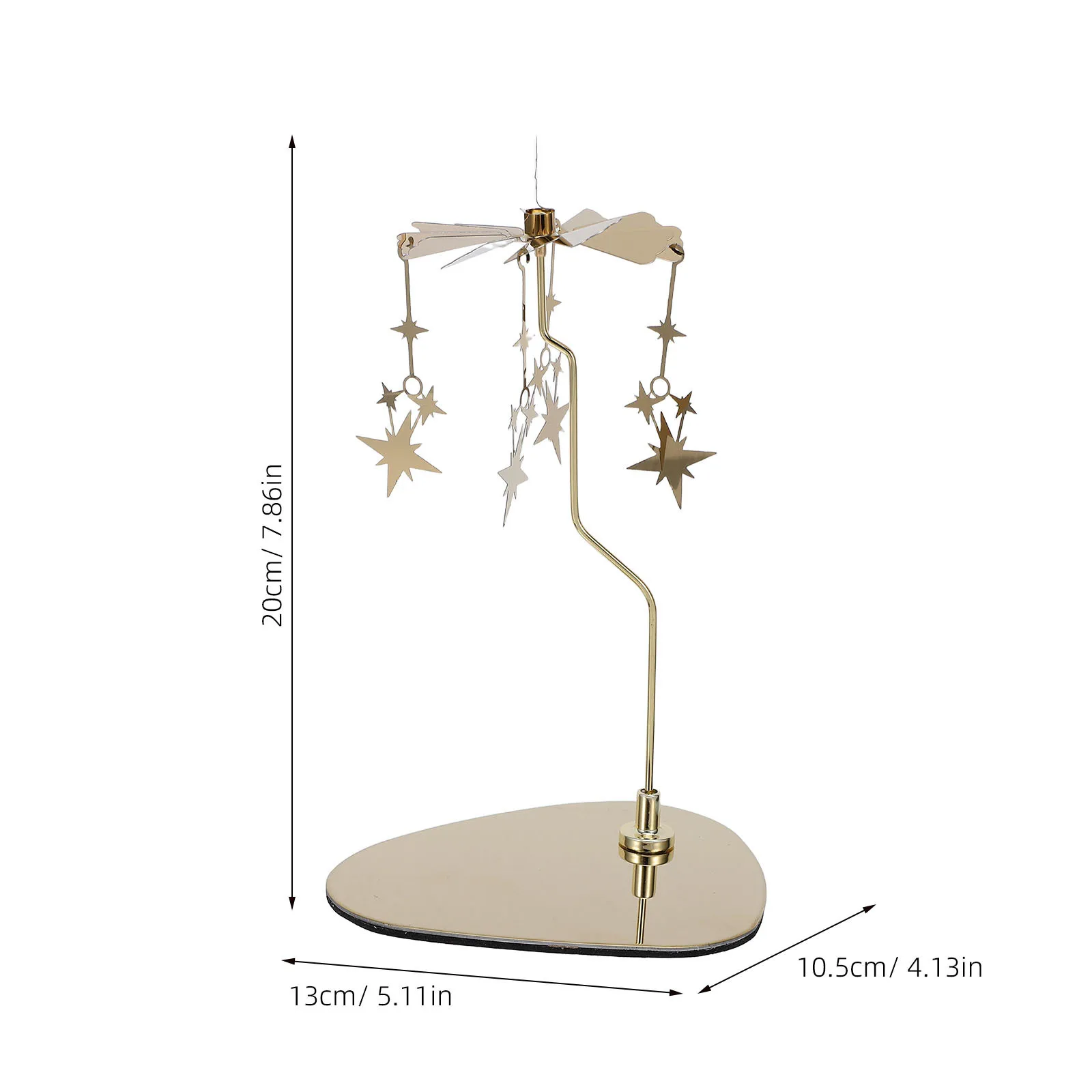 الفولاذ المقاوم للصدأ نجمة الدورية حامل جولة مثلث صينية الذهب Tealight حامل رومانسية الزفاف عيد الميلاد الجدول