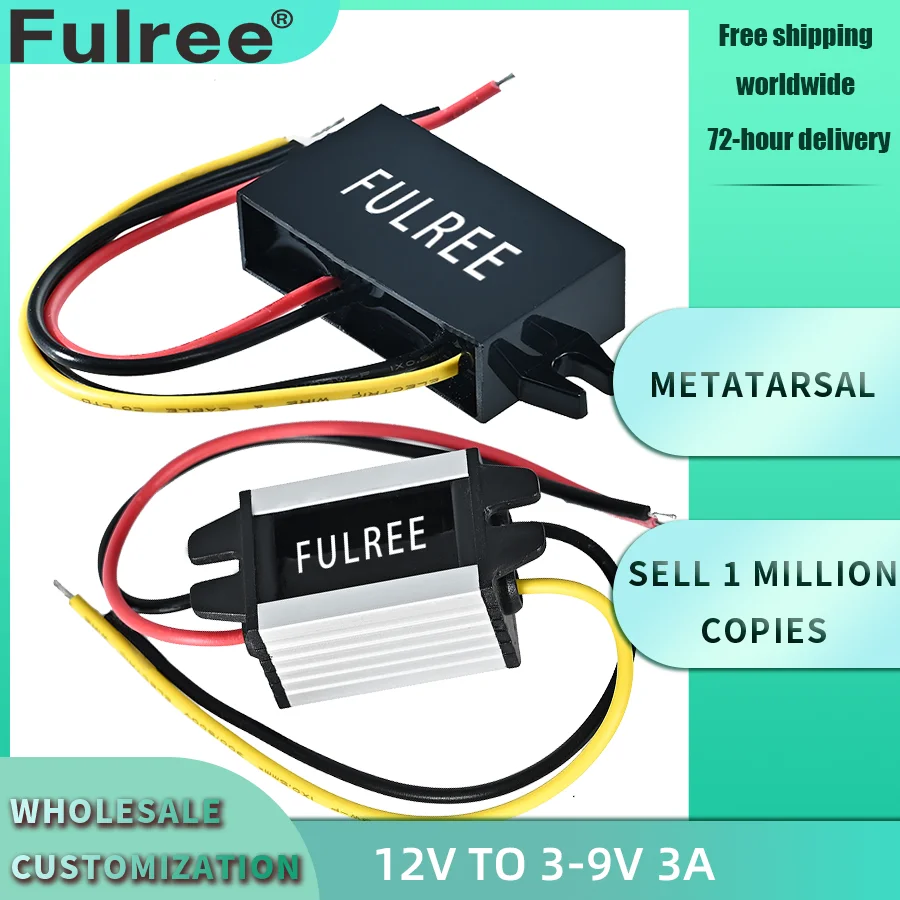 DC 12V do 5V 6V 9 V 3.3V 3.7V 4.2V 7.5V DC przekształtnik Buck 12 do 5 6 9 Volt samochód kamera monitorująca Regulator napięcia typu Buck zasilania