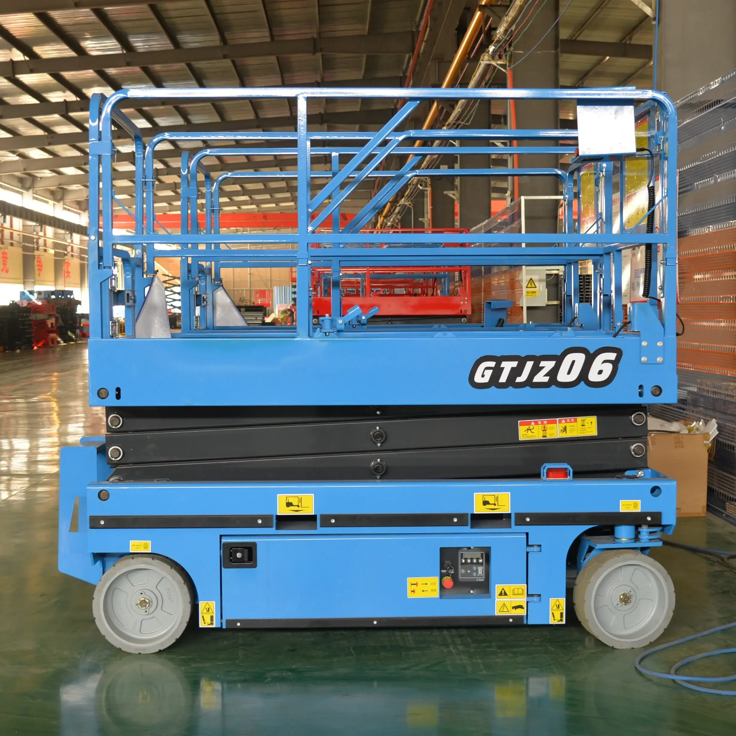 6-14m Mobile Scissor Lift Electro Hydraulic Working Platform High Altitude Work Maintenance Hydraulic Small Self Propelled Type