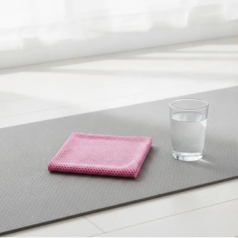 Portable Cooling Sports Towel Set Quick Dry Ice Towel With Storge Bottle Fitness Running Gym Workout Gift