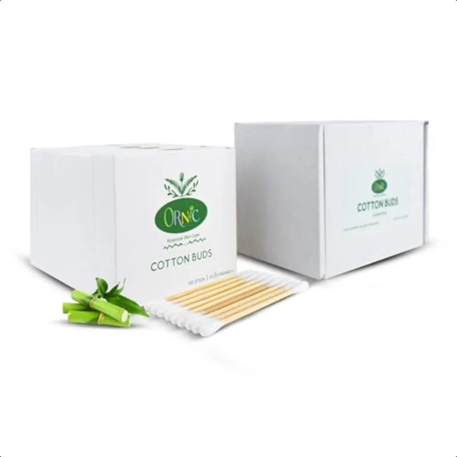 Tamponi di cotone in bambù Tamponi di cotone ecologici per la cura personale Bastoncini di cotone biodegradabili per rifiuti zero Cura personale PlasticFr